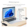StarTech.com 4 prievadų USB-A šakotuvas, 5Gbps, maitinamas iš magistralės, mažas kelioninis mini USB šakotuvas, kelių prievadų USB 3.0 skirstytuvas, nešiojamas USB šakotuvas, apsauga nuo perkrovos (OCP)