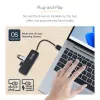 StarTech.com 4 prievadų USB-A šakotuvas, 5Gbps, maitinamas iš magistralės, mažas kelioninis mini USB šakotuvas, kelių prievadų USB 3.0 skirstytuvas, nešiojamas USB šakotuvas, apsauga nuo perkrovos (OCP)