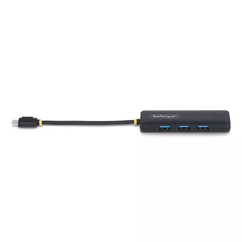 StarTech.com 4 prievadų USB-C šakotuvas, 5Gbps, USB-C į 4x USB-A, maitinamas iš magistralės, mažas kelioninis mini šakotuvas, kelių prievadų USB 3.0 skirstytuvas, nešiojamas šakotuvas, apsauga nuo viršsrovių