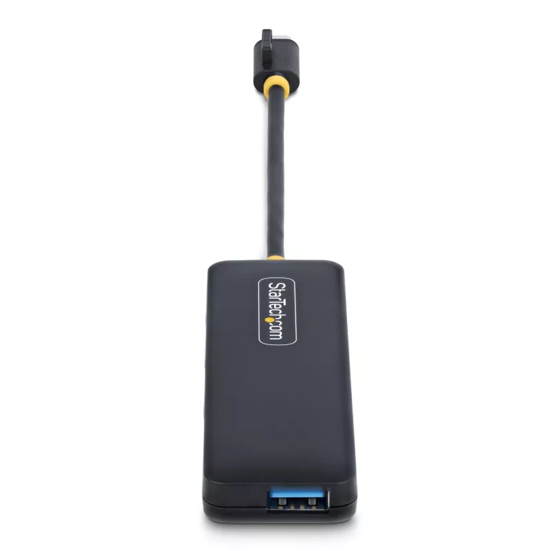 StarTech.com 4 prievadų USB-C šakotuvas, 5Gbps, USB-C į 4x USB-A, maitinamas iš magistralės, mažas kelioninis mini šakotuvas, kelių prievadų USB 3.0 skirstytuvas, nešiojamas šakotuvas, apsauga nuo viršsrovių