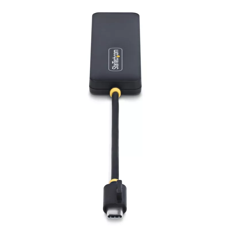 StarTech.com 4 prievadų USB-C šakotuvas, 5Gbps, USB-C į 4x USB-A, maitinamas iš magistralės, mažas kelioninis mini šakotuvas, kelių prievadų USB 3.0 skirstytuvas, nešiojamas šakotuvas, apsauga nuo viršsrovių
