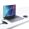StarTech.com 4 prievadų USB-C šakotuvas, 5Gbps, USB-C į 4x USB-A, maitinamas iš magistralės, mažas kelioninis mini šakotuvas, kelių prievadų USB 3.0 skirstytuvas, nešiojamas šakotuvas, apsauga nuo viršsrovių