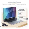 StarTech.com 4 prievadų USB-C šakotuvas, 5Gbps, USB-C į 4x USB-A, maitinamas iš magistralės, mažas kelioninis mini šakotuvas, kelių prievadų USB 3.0 skirstytuvas, nešiojamas šakotuvas, apsauga nuo viršsrovių