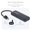 StarTech.com 4 prievadų USB-C šakotuvas, 5Gbps, USB-C į 4x USB-A, maitinamas iš magistralės, mažas kelioninis mini šakotuvas, kelių prievadų USB 3.0 skirstytuvas, nešiojamas šakotuvas, apsauga nuo viršsrovių
