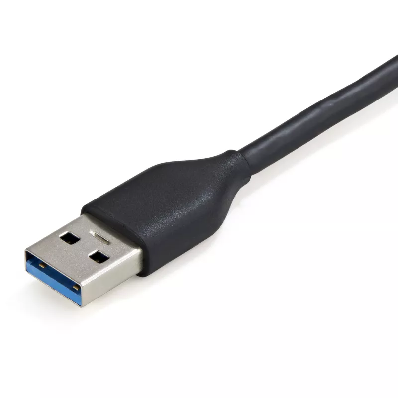 StarTech.com 4 prievadų USB 3.0 šakotuvas – USB-A į 4x USB-A – SuperSpeed 5Gbps nešiojamas USB 3.2 Gen 1 Type-A šakotuvas – maitinamas iš USB – nešiojamiems ir staliniams kompiuteriams su 28 cm ilgio kabeliu ir kabelio tvarkymu