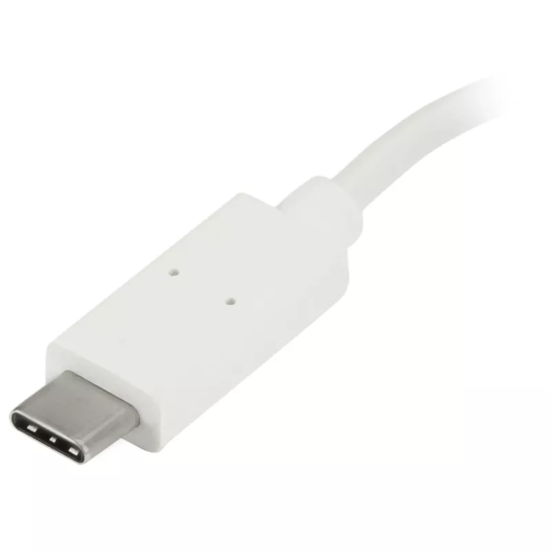 StarTech.com 4 prievadų USB-C šakotuvas su 1x USB-C ir 3x USB-A prievadais (SuperSpeed 5Gbps) – USB maitinamas – nešiojamas USB 3.0 adapteris – USB 3.2 Gen 1 Type-C šakotuvas – baltas