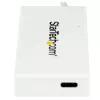 StarTech.com 4 prievadų USB-C šakotuvas su 1x USB-C ir 3x USB-A prievadais (SuperSpeed 5Gbps) – USB maitinamas – nešiojamas USB 3.0 adapteris – USB 3.2 Gen 1 Type-C šakotuvas – baltas