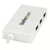 StarTech.com 4 prievadų USB-C šakotuvas su 1x USB-C ir 3x USB-A prievadais (SuperSpeed 5Gbps) – USB maitinamas – nešiojamas USB 3.0 adapteris – USB 3.2 Gen 1 Type-C šakotuvas – baltas