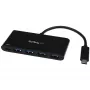 StarTech.com 4 prievadų USB-C šakotuvas su 4 USB-A prievadais (USB 3.0 5Gbps) - 60W galios perdavimas - USB 3.2 Gen 1 nešiojamojo kompiuterio adapteris - MacBook, Dell