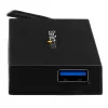 StarTech.com 4 prievadų USB-C šakotuvas su 4x USB-A prievadais (USB 3.0/3.1 Gen 1, 5 Gbps) - maitinamas iš magistralės arba iš tinklo - nešiojamas USB-C į USB-A BC 1.2 įkrovimo šakotuvas su maitinimo adapteriu