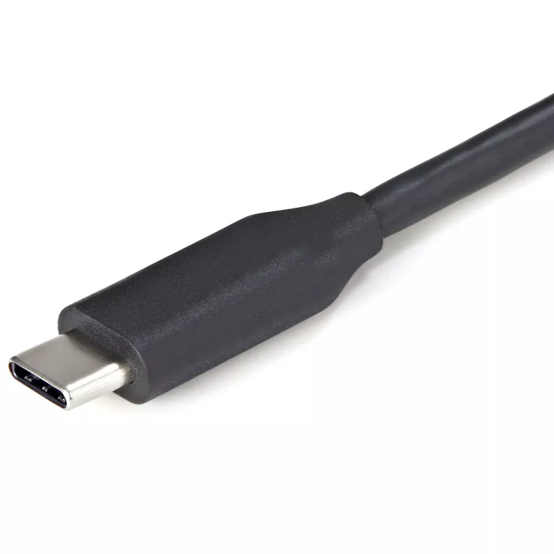 StarTech.com 4 prievadų USB-C centras – 3x USB-A / 1x USB-C – 5Gbps USB 3.0 Type-C centras (3.2/3.1 Gen 1) – maitinamas iš magistralės – nešiojamas USB-C į USB-A adapteris – 28,5 cm kabelis su kabelio tvarkykle