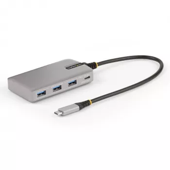 StarTech.com 4 prievadų USB-C šakotuvas su USB-C DP Alt Mode vaizdo išvestimi 4K 60Hz - 3x USB-A, 1x USB Type-C, 100W Power Delivery perdavimas, USB 3.2 10Gbps, 30cm kabelis, nešiojamas USB šakotuvas