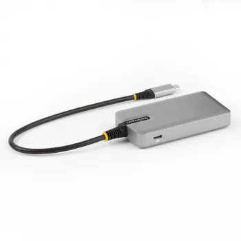StarTech.com 4 prievadų USB-C šakotuvas su USB-C DP Alt Mode vaizdo išvestimi 4K 60Hz - 3x USB-A, 1x USB Type-C, 100W Power Delivery perdavimas, USB 3.2 10Gbps, 30cm kabelis, nešiojamas USB šakotuvas