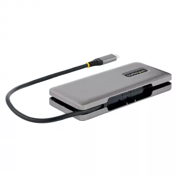 StarTech.com 4 prievadų USB-C šakotuvas, 4x USB-C, USB 3.2 Gen 2 (10Gbps), 100W PD, apvyniojamas 32 cm kabelis