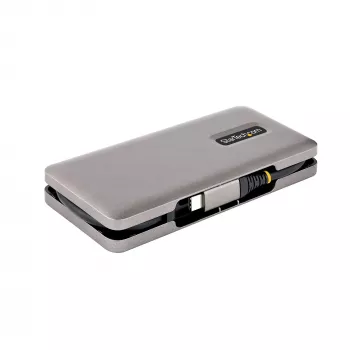 StarTech.com 4 prievadų USB-C šakotuvas, 4x USB-C, USB 3.2 Gen 2 (10Gbps), 100W PD, apvyniojamas 32 cm kabelis
