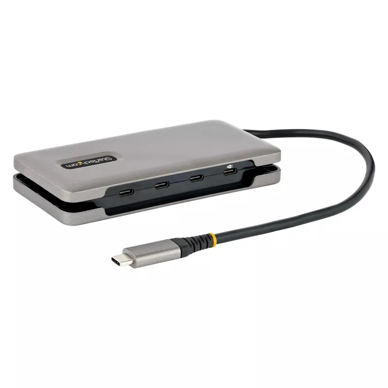 StarTech.com HB31CM4CPD3 USB-C šakotuvas su 4 prievadais: 4x USB-C, USB 3.2 Gen 2 10 Gbps, 100 W Power Delivery perdavimas, 25 cm (9,8 col.) laidas