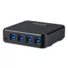 StarTech.com USB 3.0 jungiklis 4 į 4, 5 Gbit/s, Micro-USB Type-B, juodas