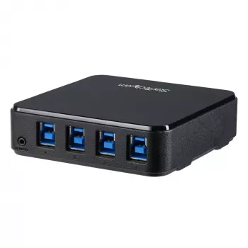 StarTech.com USB 3.0 jungiklis 4 į 4, 5 Gbit/s, Micro-USB Type-B, juodas