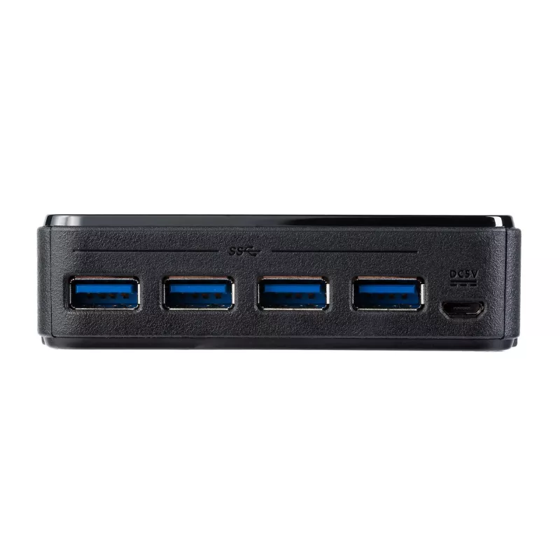 StarTech.com USB 3.0 jungiklis 4 į 4, 5 Gbit/s, Micro-USB Type-B, juodas