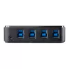 StarTech.com USB 3.0 jungiklis 4 į 4, 5 Gbit/s, Micro-USB Type-B, juodas