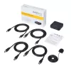 StarTech.com USB 3.0 jungiklis 4 į 4, 5 Gbit/s, Micro-USB Type-B, juodas