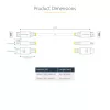 StarTech.com 30cm (1 pėda) Greitasis HDMI laidas, 4K 60Hz/1440p 144Hz, HDR10/HDCP 2.2/ARC, 18Gbps, UHD HDMI 2.0 laidas TV/Monitoriui/Ekranui, TPE apvalkalas