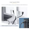 StarTech.com 30cm (1 pėda) Greitasis HDMI laidas, 4K 60Hz/1440p 144Hz, HDR10/HDCP 2.2/ARC, 18Gbps, UHD HDMI 2.0 laidas TV/Monitoriui/Ekranui, TPE apvalkalas