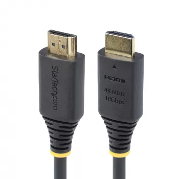 StarTech.com 4m (13ft) aukštos kokybės sertifikuotas HDMI 2.0 laidas, 4K 60Hz/1440p 144Hz, HDR10/HDCP 2.2/ARC, 18Gbps, UHD HDMI laidas televizoriui/monitoriui/ekranui, TPE apvalkalu
