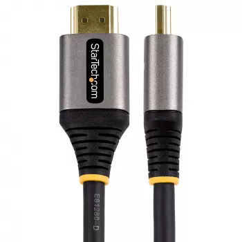 StarTech.com 10ft (3m) HDMI 2.1 laidas 8K – sertifikuotas itin didelės spartos HDMI laidas 48Gbps – 8K 60Hz/4K 120Hz HDR10+ eARC – itin didelės raiškos 8K HDMI laidas – monitoriui/TV/ekranui – lanksti TPE apvalkalu