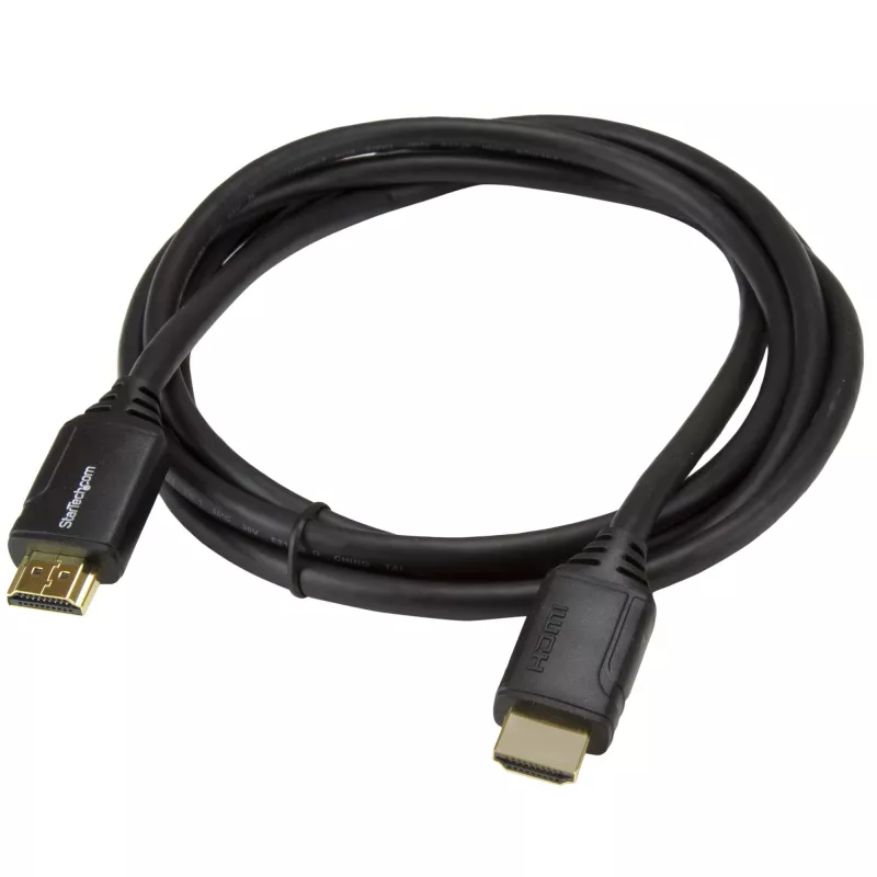 StarTech.com 2 m Premium sertifikuotas HDMI 2.0 laidas su Ethernet - didelės spartos Ultra HD 4K 60Hz HDR10 - HDMI laidas (kištukai vyriški) - UHD monitoriams, TV, ekranams