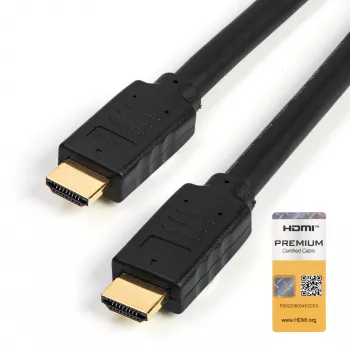 StarTech.com 7 m Premium sertifikuotas HDMI 2.0 laidas su Ethernet - didelės spartos Ultra HD 4K 60Hz HDMI laidas HDR10 - ilgas HDMI kabelis (kištukai/kištukai) - UHD monitoriams, televizoriams, ekranams