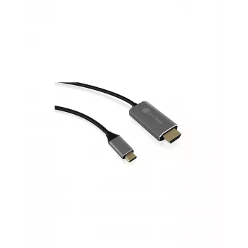 ICY BOX IB-CB020-C HDMI kabelis 1,8 m HDMI A tipas (standartinis) juodas, sidabrinis