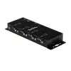 StarTech.com 4 prievadų USB į DB9 RS232 serijinis adapterių mazgas – pramoninis, montuojamas ant DIN bėgio ir sienos