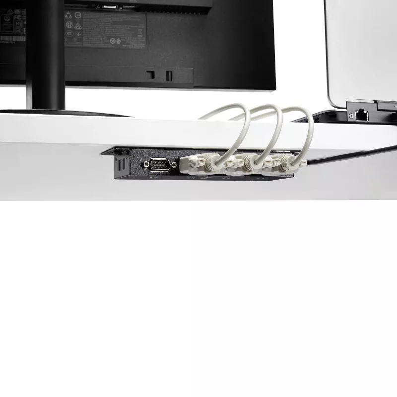 StarTech.com 4 prievadų USB į DB9 RS232 serijinis adapterių mazgas – pramoninis, montuojamas ant DIN bėgio ir sienos
