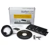 StarTech.com 4 prievadų USB į DB9 RS232 serijinis adapterių mazgas – pramoninis, montuojamas ant DIN bėgio ir sienos