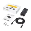 StarTech.com 4 prievadų USB į DB9 RS232 serijinis adapterių mazgas – pramoninis, montuojamas ant DIN bėgio ir sienos