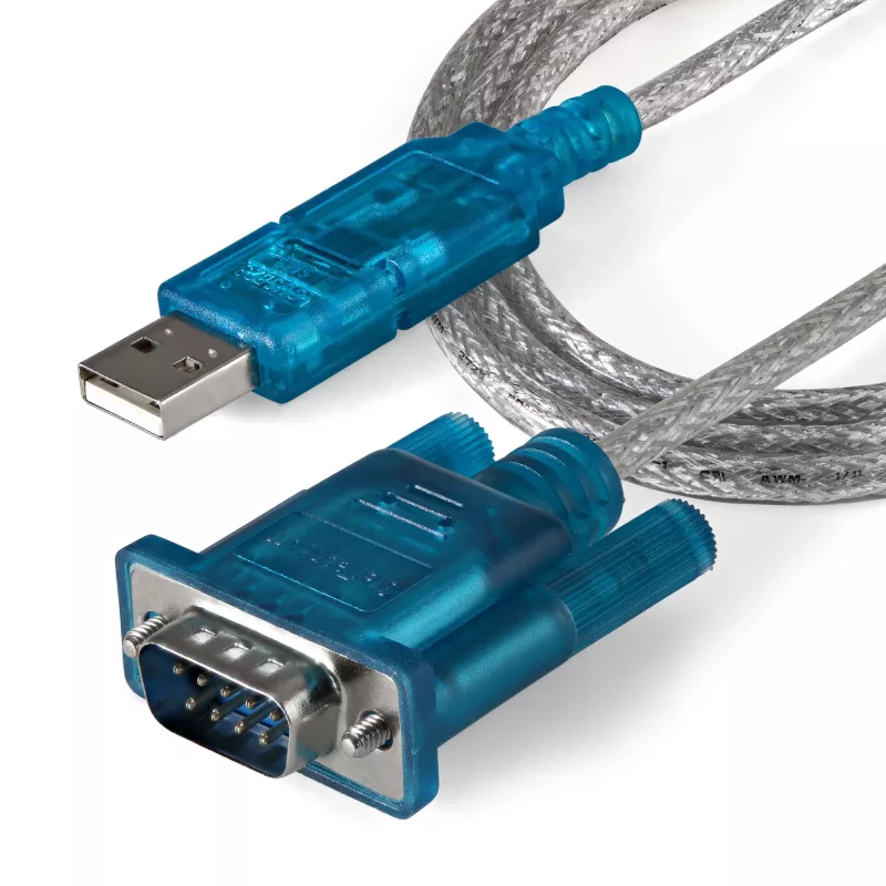 StarTech.com 3 pėdų (91 cm) 1 prievado USB į RS232 DB9 serijinis adapterio kabelis, USB į serijinį adapterį M/M