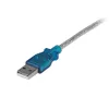 StarTech.com 17 colių (43 cm) 1 prievado USB į RS232 DB9 nuosekliojo adapterio laidas, USB į nuoseklųjį adapterį laidas - M/M