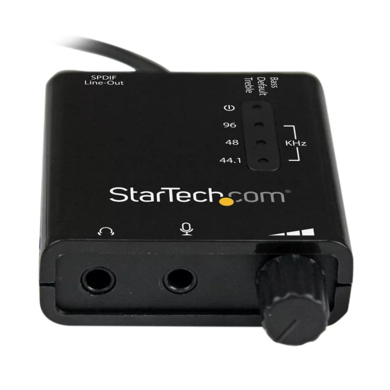 StarTech.com USB stereo garso adapteris su išorine garso plokšte, SPDIF skaitmeniniu garsu ir stereofoniniu mikrofonu