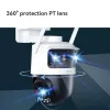 IP stebėjimo kamera IMOU Cruiser Triple IPC-S7UP-11M0WED — 2880×1620, 6 mm, 8× skaitmeninis priartinimas, laidinė ir belaidė, lauke, lubų/sienos montavimui