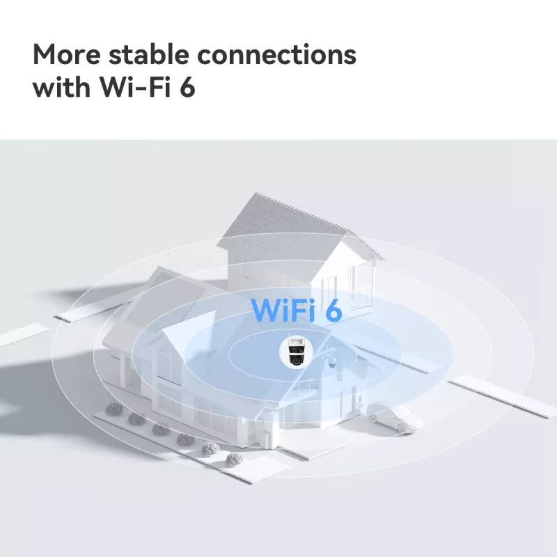 IP stebėjimo kamera IMOU Cruiser Triple IPC-S7UP-11M0WED — 2880×1620, 6 mm, 8× skaitmeninis priartinimas, laidinė ir belaidė, lauke, lubų/sienos montavimui