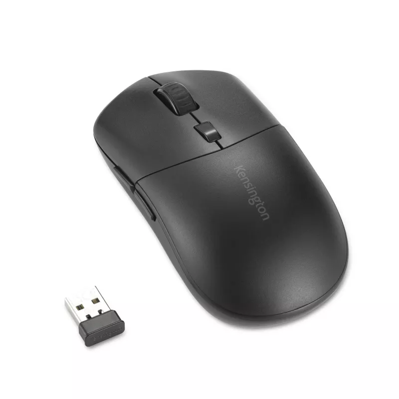 Kensington MY430 EQ įkraunama pelė, ambidekstrinė, optinė, RF belaidė + Bluetooth, 2400 DPI, juoda