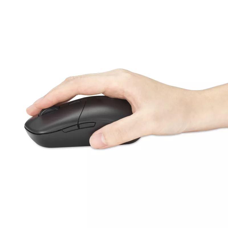 Kensington MY430 EQ įkraunama pelė, ambidekstrinė, optinė, RF belaidė + Bluetooth, 2400 DPI, juoda