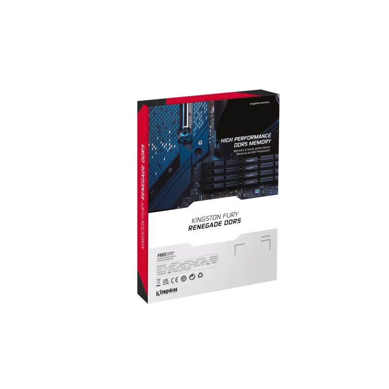 Kingston Technology FURY 16GB 6400MT/s DDR5 CL32 DIMM Renegade Sidabrinė