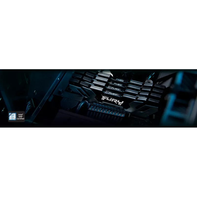 Kingston Technology FURY 16GB 6400MT/s DDR5 CL32 DIMM Renegade Sidabrinė