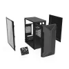 Kompiuterio korpusas KRUX Astro Cube Black – kubo dizainas, micro ATX/mini‑ITX, šoninis langas