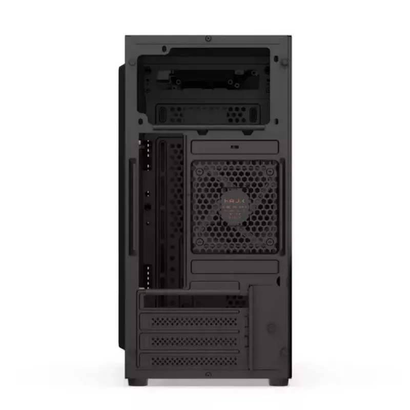 Kompiuterio korpusas KRUX Astro Cube Black – kubo dizainas, micro ATX/mini‑ITX, šoninis langas