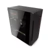 Kompiuterio korpusas KRUX Astro Cube Black – kubo dizainas, micro ATX/mini‑ITX, šoninis langas