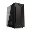 Kompiuterio korpusas KRUX Astro Cube Black – kubo dizainas, micro ATX/mini‑ITX, šoninis langas