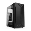 Kompiuterio korpusas KRUX Astro Cube Black – kubo dizainas, micro ATX/mini‑ITX, šoninis langas